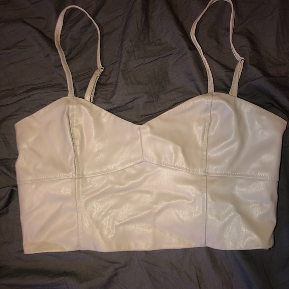 Faux leather crop top - Picture 1 of 2